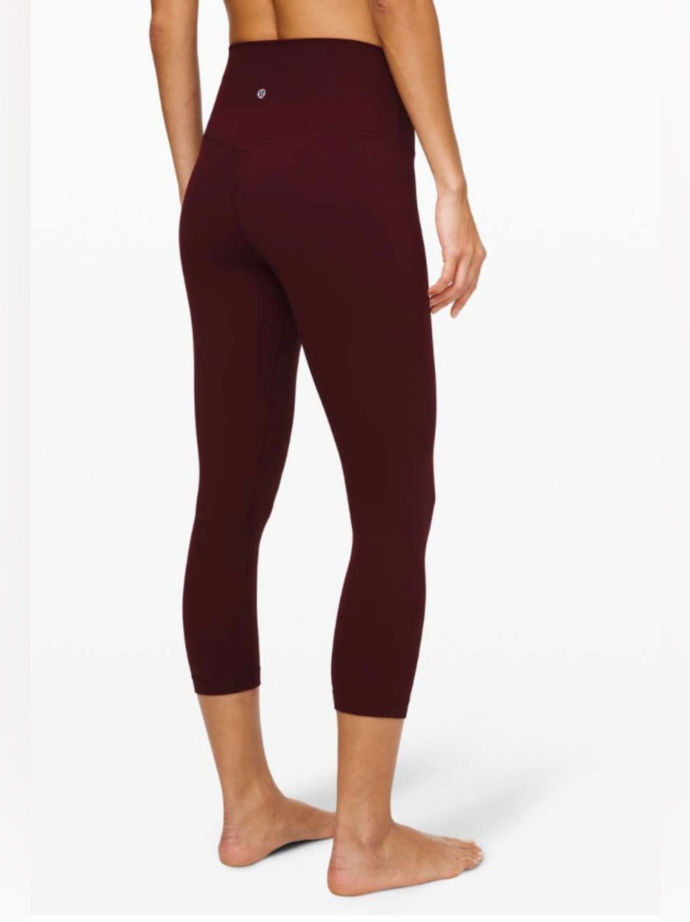 Lululemon Athletica Rich Wine Align Crop Leggings *21" size 6